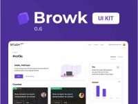 Free Browk Online Study UI Kit for Figma