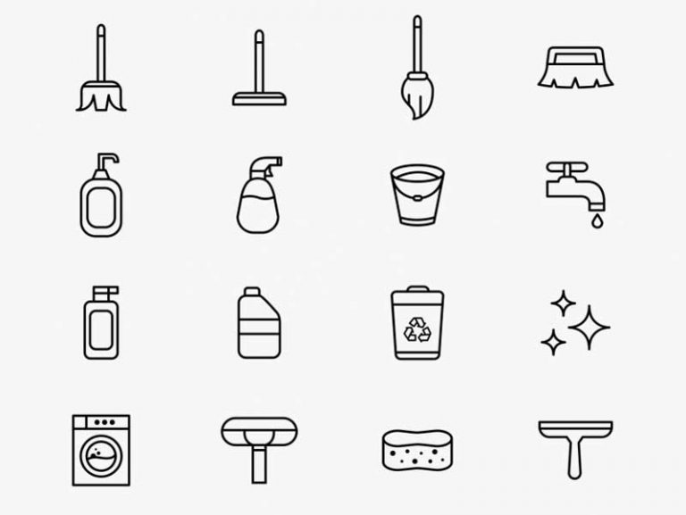 Free Cleaning Vector Icons