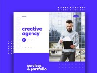 Free Creative Agency Landing Page Template