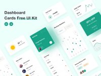 Free Dashboard Cards UI Kit for XD