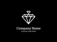 Free Diamond Heart Logo