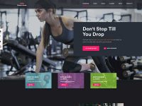 Free Fitness Website XD Template