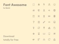 Free Font Awesome Icon Library for Sketch