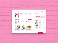 Free Food Ordering Web UI Kit for XD