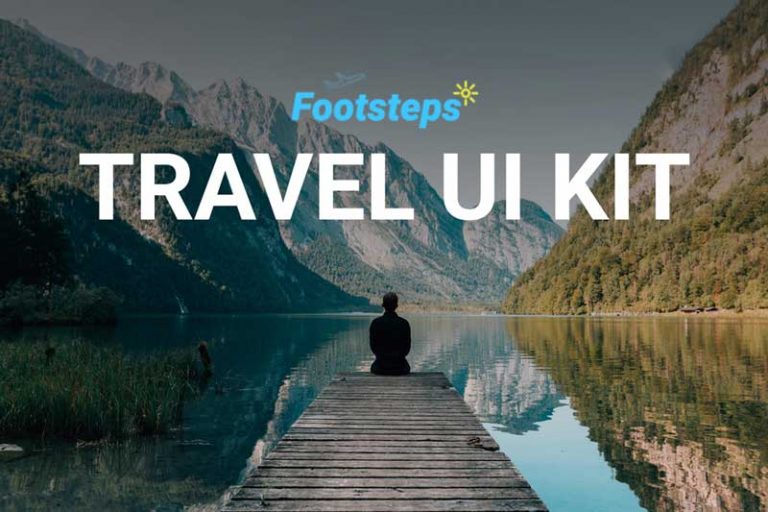 Free Footsteps Travel UI Kit