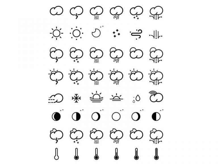 Free Grey Weather Icons