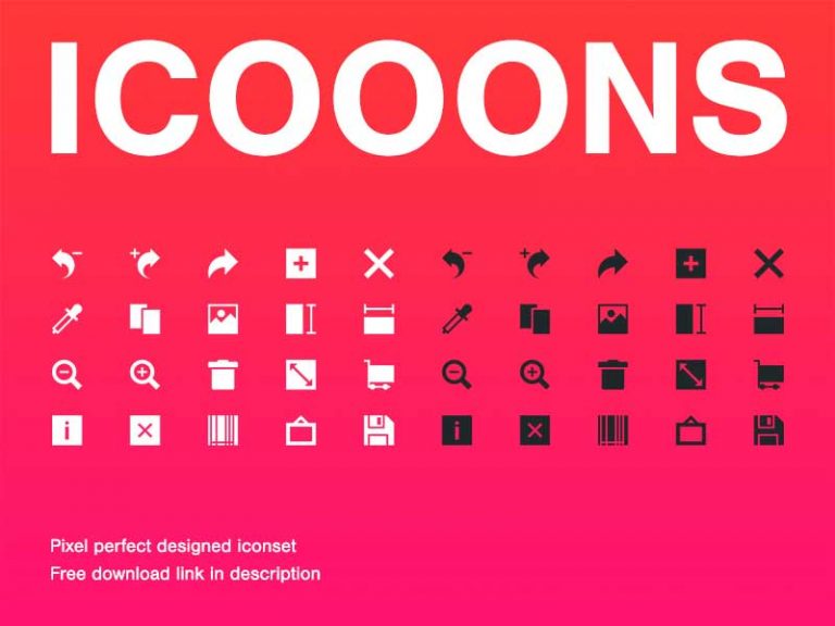 Free Icooons Icons Set