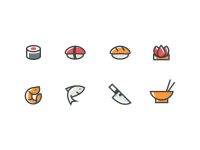 Free Japanese Sushi Icon Set