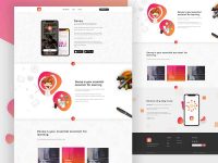 Free Mobile App Landing Page Template
