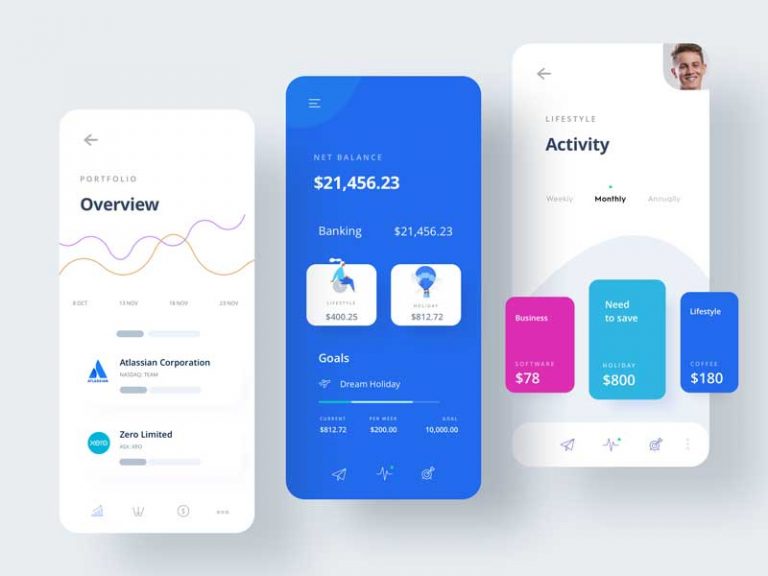 Free Mobile UI Kit Template for XD