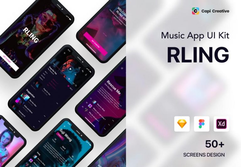 Free Music Streaming App UI Kit