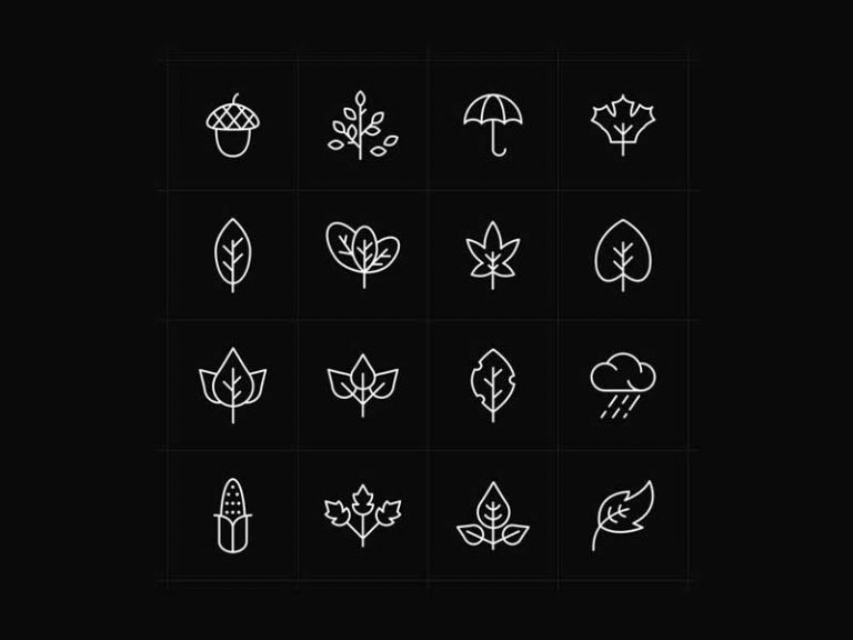 Free Nature Autumn Vector Icons