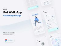 Free Pet Walk App UI Kit for Figma