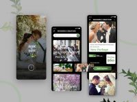 Free Wedding Photography Mobile App Design