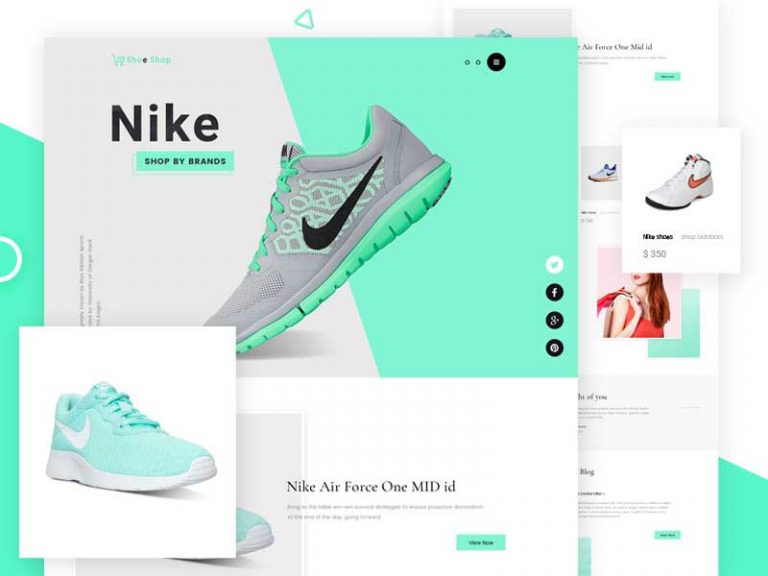 Free eCommerce Website PSD Template