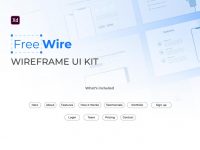 FreeWire Free Wireframe Kit For Adobe XD