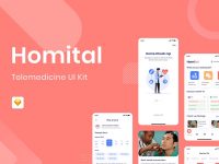 Homital Telemedicine App Concept Free UI Kit