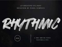 Rhythmic Dry Brush Free SVG Font