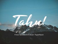 Tahu Free Modern Clean Typeface
