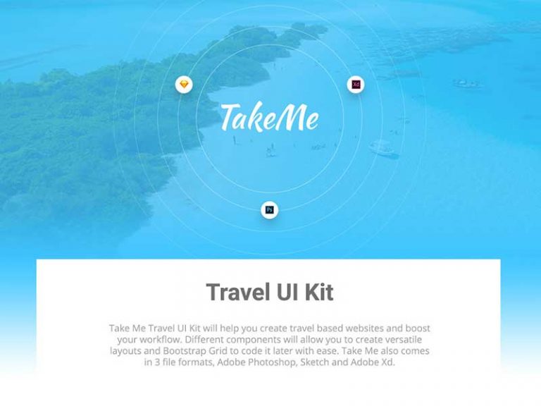 Take Me Free Travel Web UI Kit