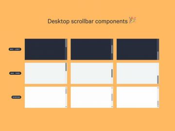 Free Desktop Scrollbar Components