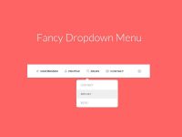 Free Dropdown Menu PSD UI Design