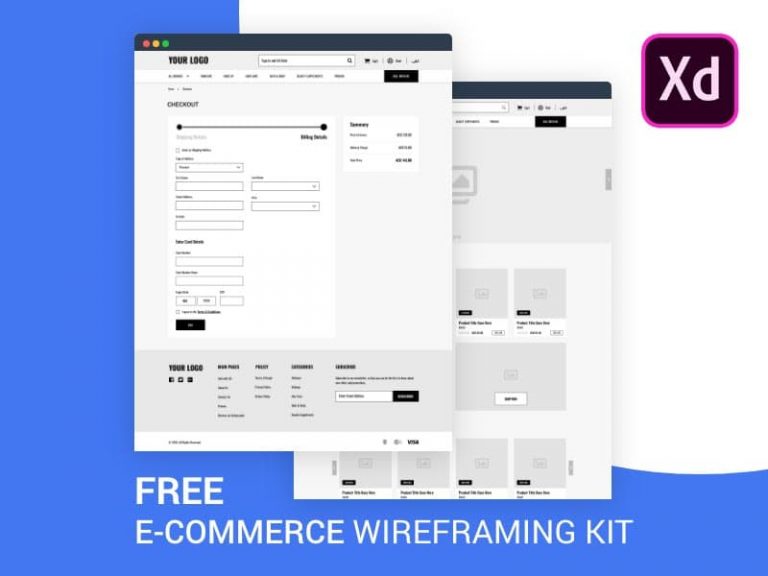 Free E-Commerce Wireframing Kit