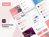 Free E-Learning App Template UI Kit