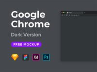 Free Google Chrome Browser Mockup