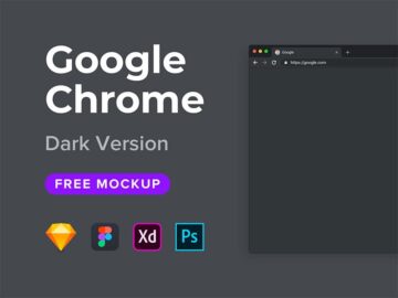 Free Google Chrome Browser Mockup
