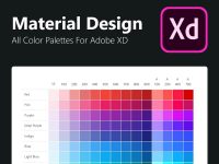 Free Material Design Color Palettes for Adobe XD
