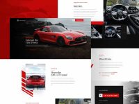 Free Minimalistic Car Landing Page for Adobe XD