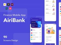 Free Mobile Banking App UI Kit for Sketch