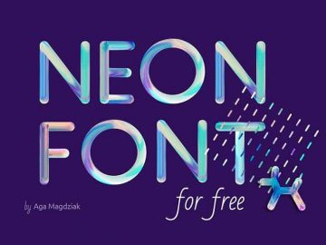 Free Neon Font
