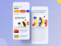 Free News & Article App Concept