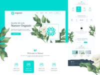 Free Organic Natural Health Website XD Template