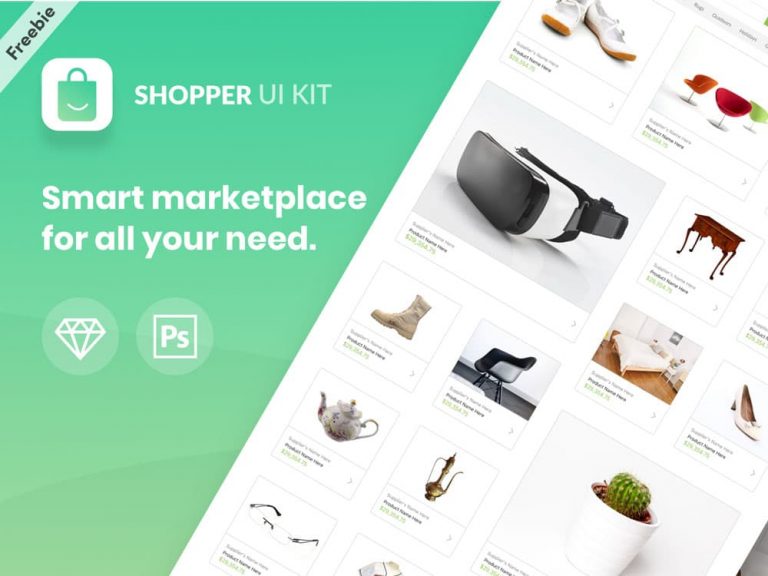 Free Shopper E-Commerce Ui Kit