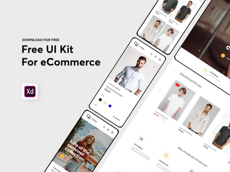 Free eCommerce Marketplace UI Kit