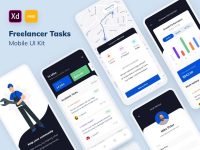 Freelance Task List Free Mobile UI Kit