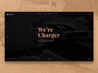 Free Charger Customs Car Website PSD Template