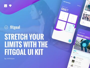 Free Fitgoal Fitness UI Kit