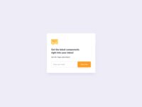Free Subscribe Card UI Design for Sketch