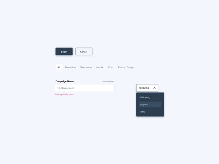 Free UI Design Components for Figma