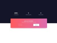 Free Website Section UI for Sketch