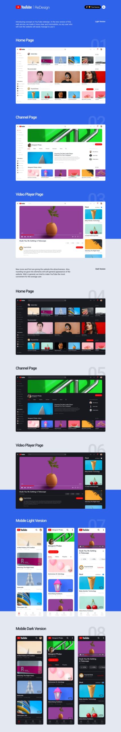 Free Youtube Redesign Concept