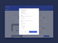 Free Add Project Modal UI Design for Sketch