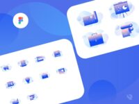 Free Advertisement Icons Illustration Set for Figma