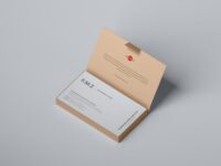 Free Boxed Business Cards PSD Mockup
