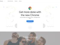 Free Google Chrome Landing Page Template