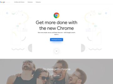 Free Google Chrome Landing Page Template